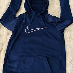 Nike Navy Hoodie with White Logo